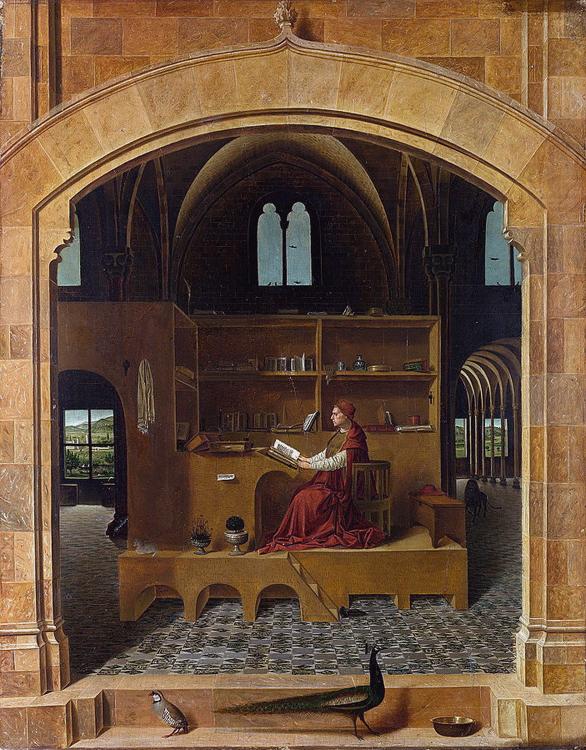 Saint Jerome in his Study (nn03), Antonello da Messina